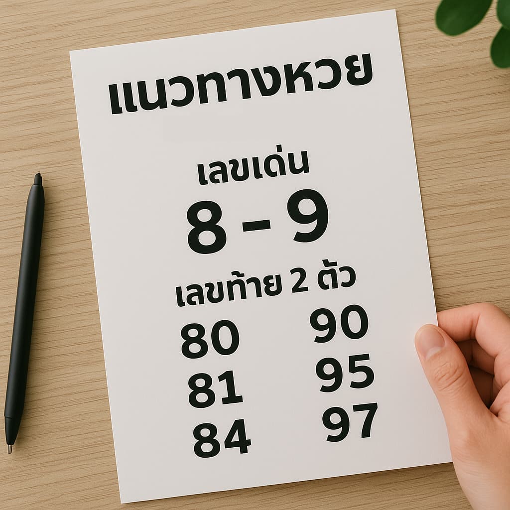 แนวทางหวย